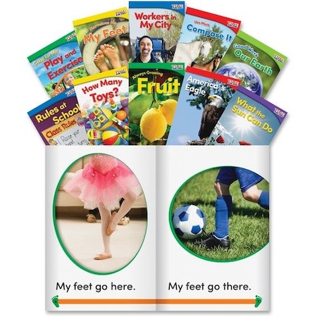 Shell Education Teacher Created Materials Time For Kids Content Books 2, Grade K, 10 Sets, Ast, 10PK SHL24705